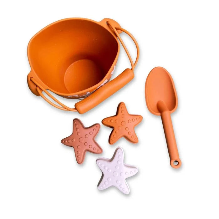 Beach Sand Bucket with Toys - Starfish