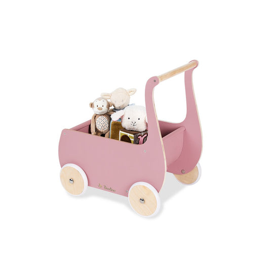 Doll's pram / Baby walker 'Mette', pink