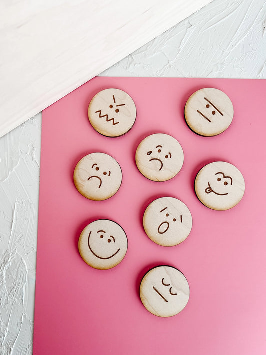 Wooden Emotion Coins