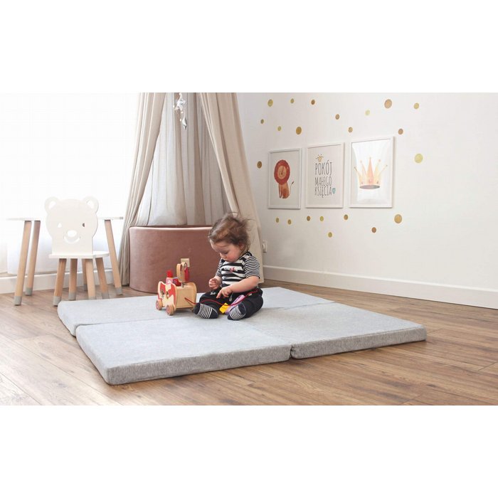 Square play mat - Light gray