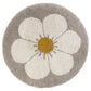 Bohemian Daisy Beige, round children's rug