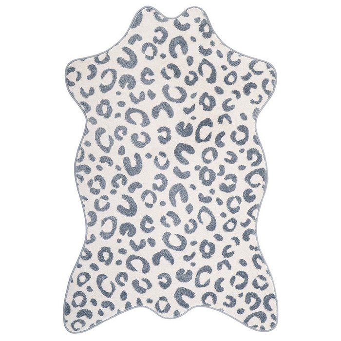 BAO SILVER BLUE animal skin children's rug