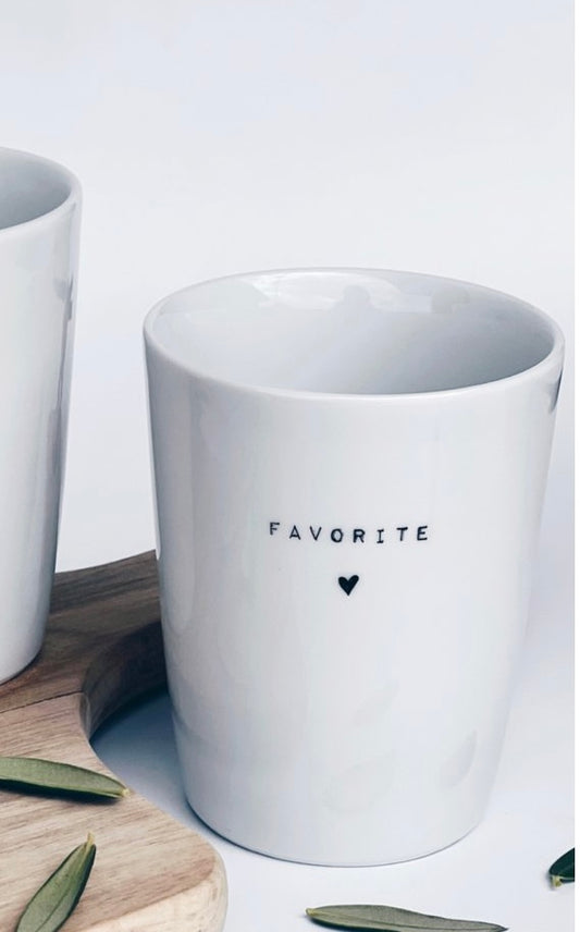 Porcelain Mug - Favorite