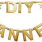 DIY Letter Garland Gold Letter Garland Alphabet Banner