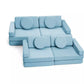 SHAPPY PLAY SOFA ORIGINAL MINI or MAXY - soft blue