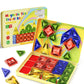 Travel set of 40 mini magnetic tiles with case