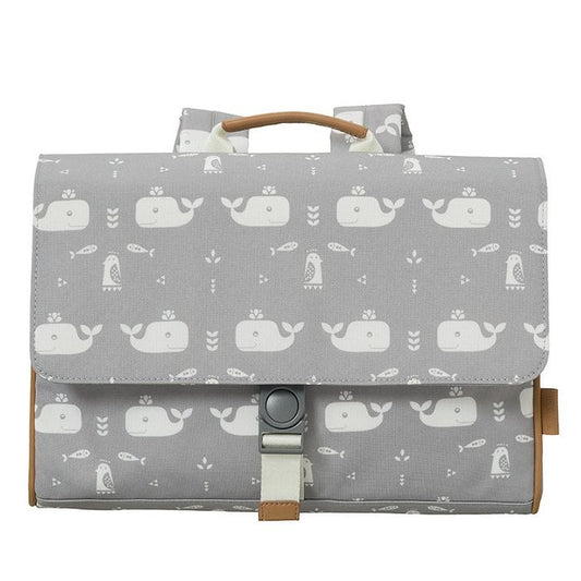 Bookbag Whale - Dawn Gray