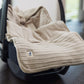 Footmuff for Car Seat Stroller Pure Knit - Nougat