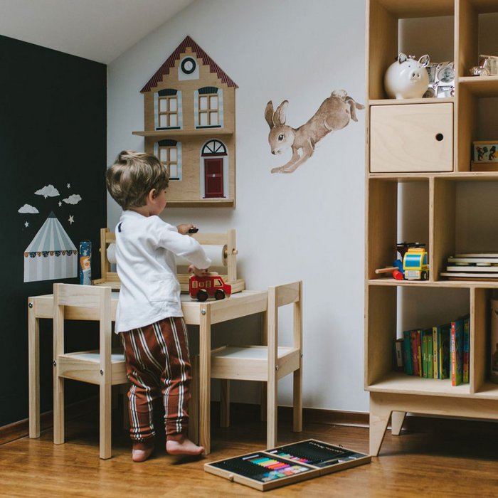 Let's Go Dutch! Plywood Shelf With Stickers