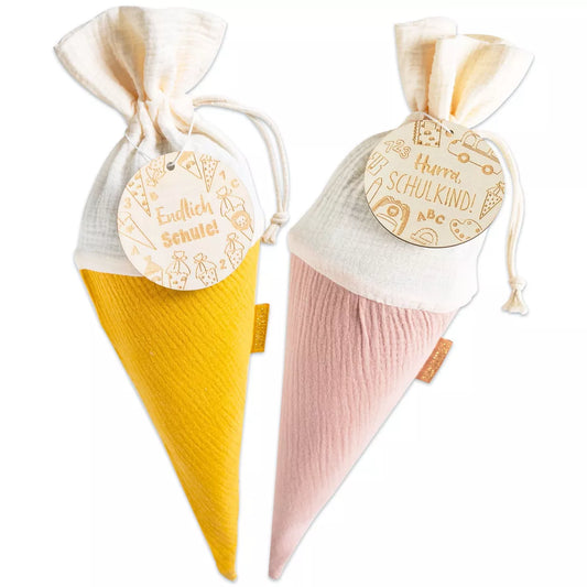 School Cone - muslin