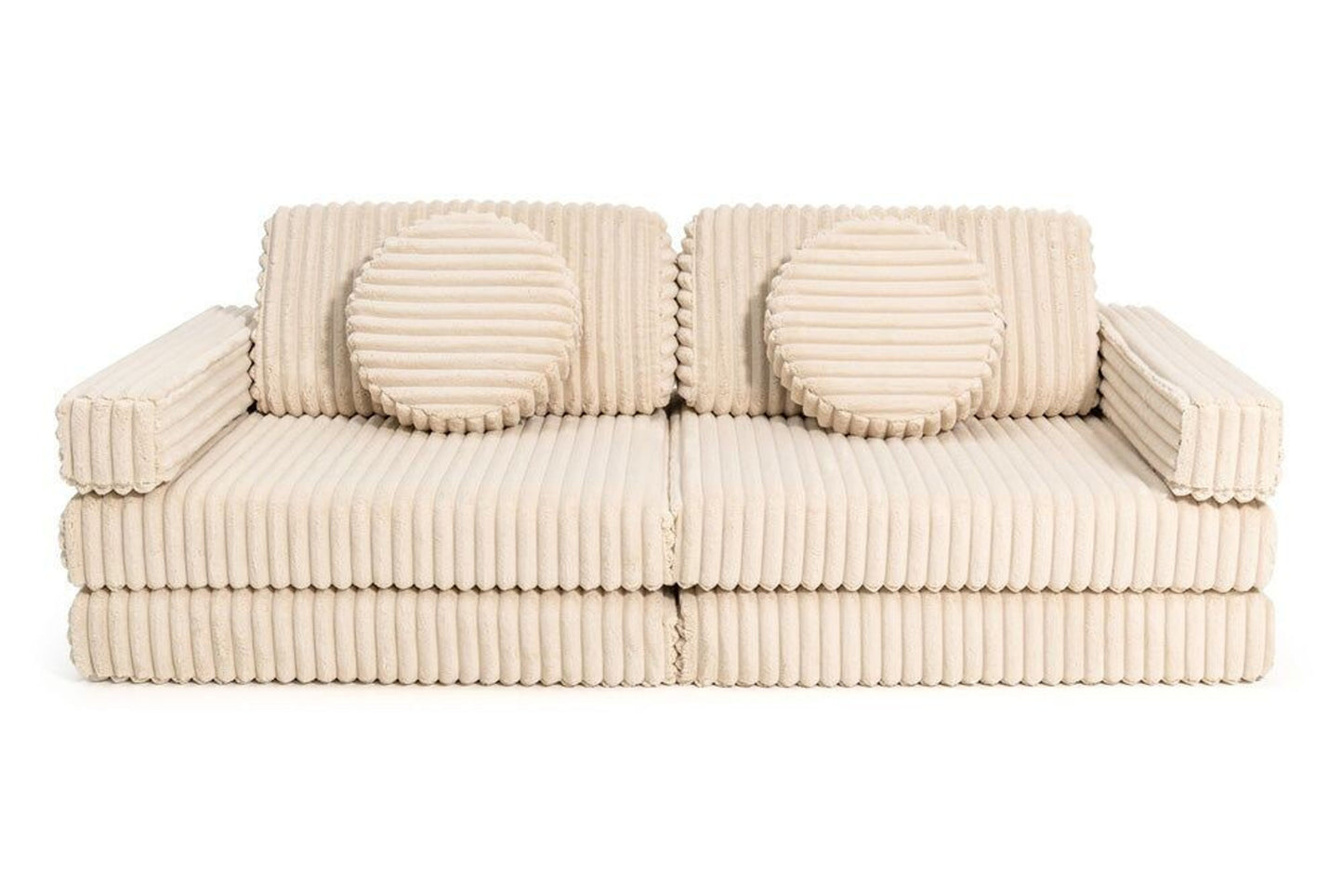 SHAPPY Play Sofa CORD WAFFLE - cream beige