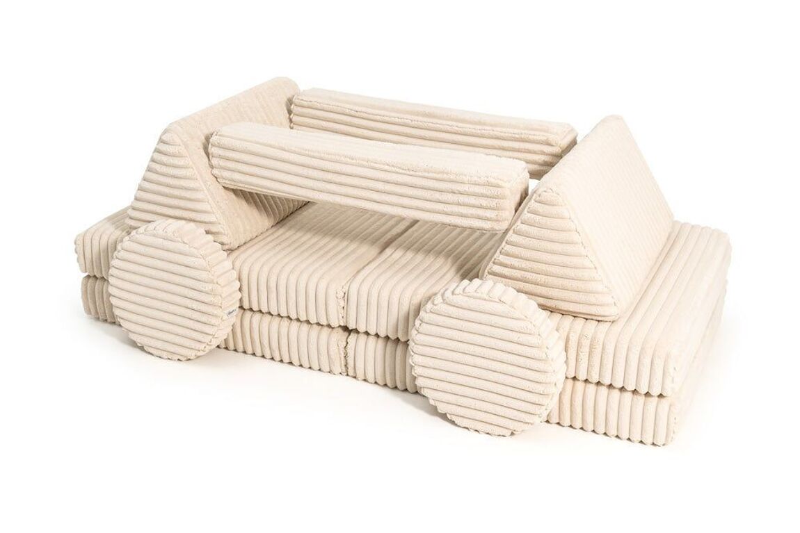 SHAPPY Play Sofa CORD WAFFLE - cream beige