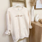 Embroidered Be the Light Sweatshirt - Ivory