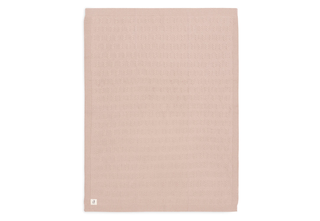 Baby Blanket Grain Knit - Wild Rose