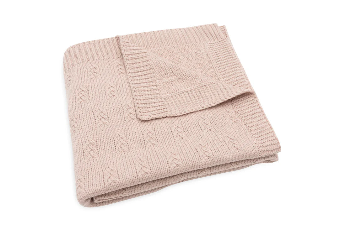 Baby Blanket Grain Knit - Wild Rose