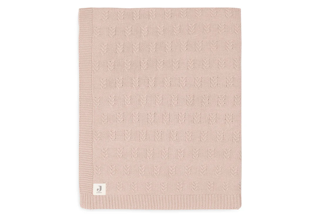 Baby Blanket Grain Knit - Wild Rose