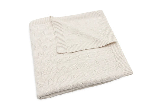 Baby Blanket Grain Knit - Oatmeal