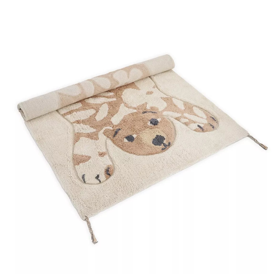 FLOWERBEAR washable children's rug made of cotton