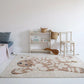 FLOWERBEAR washable children's rug made of cotton