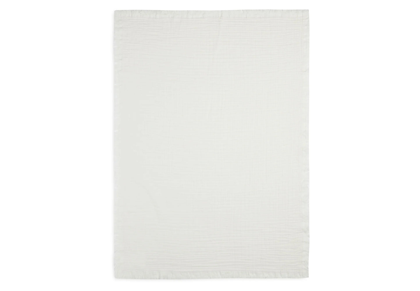 Blanket Cradle Muslin Fringe - Ivory