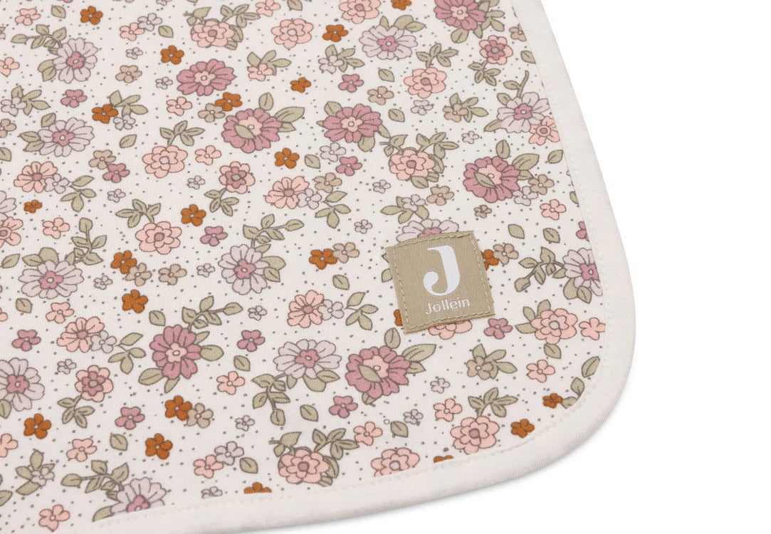 Blanket Cradle Jersey 75x100cm - Retro Flowers