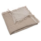 Blanket Cradle Fringe - Olive Green/Ivory - GOTS