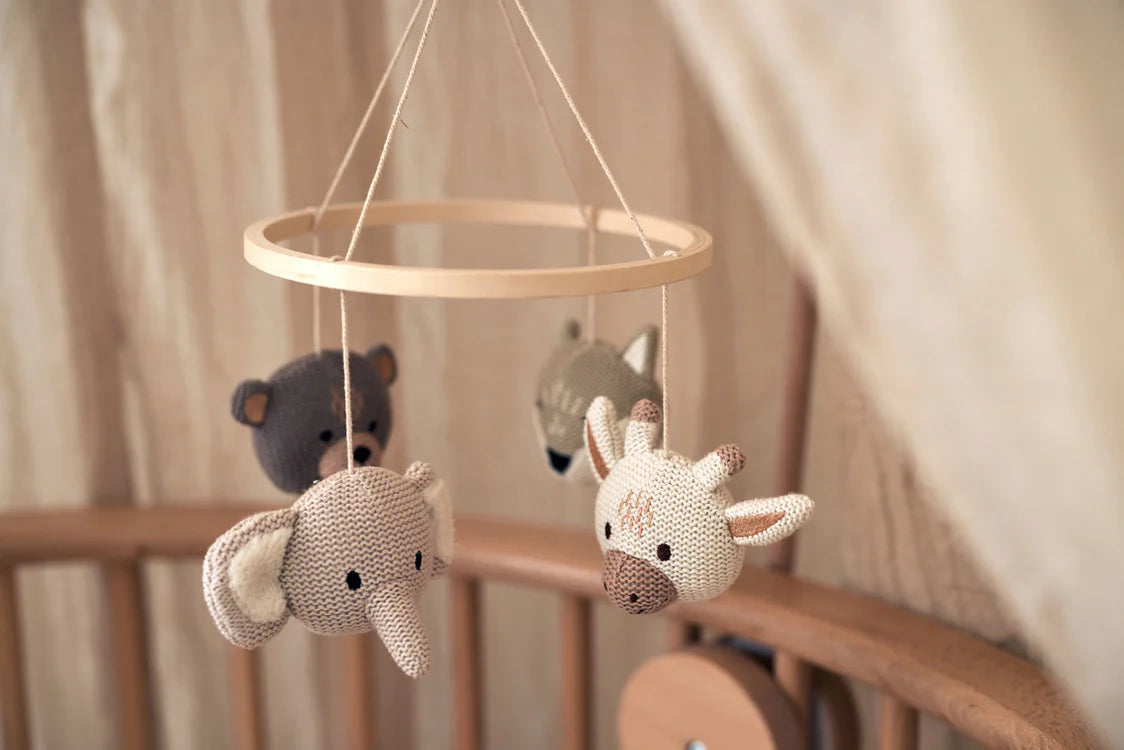 Baby Mobile Knitted Animals