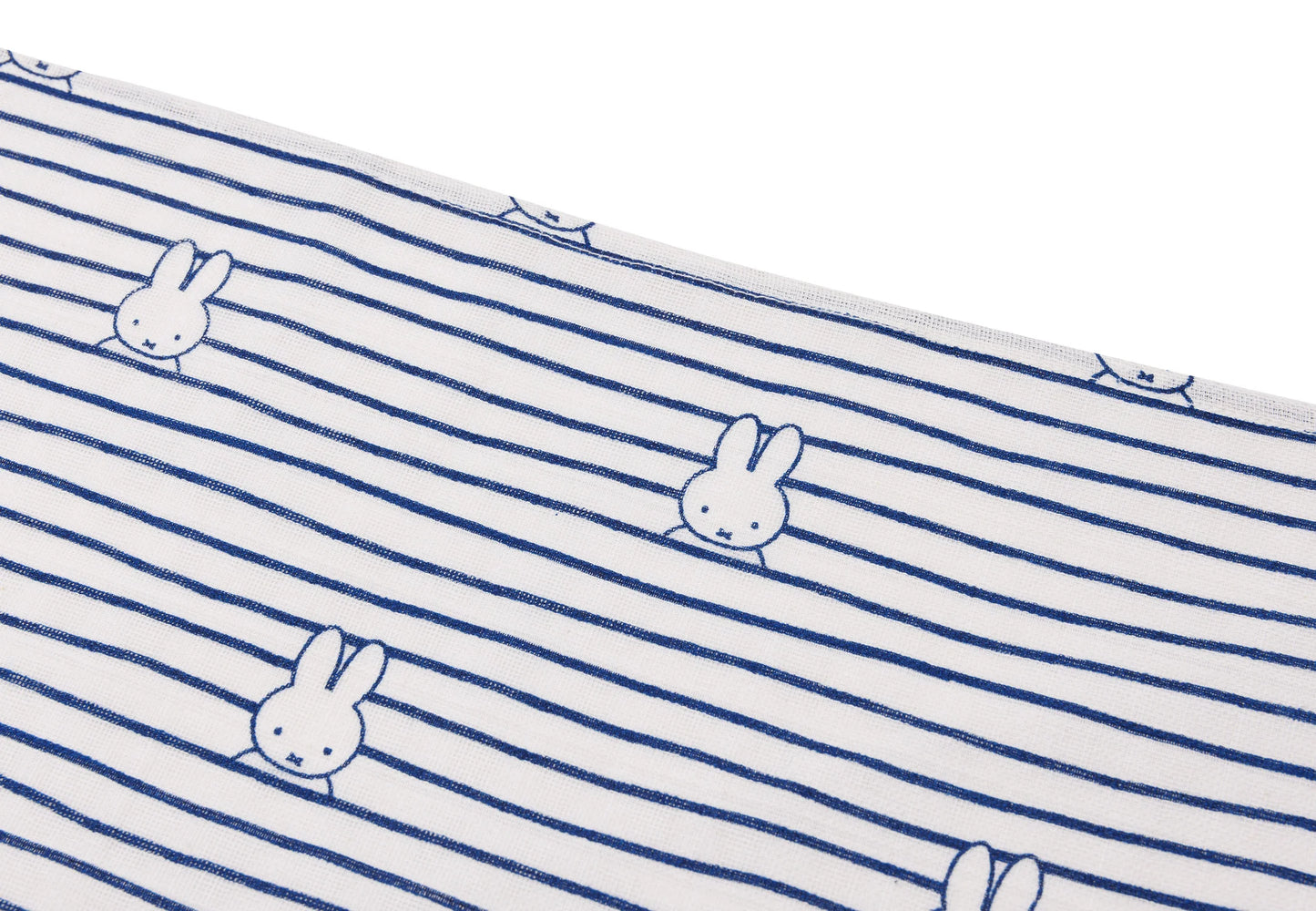 Swaddle Muslin 115x115cm Miffy Stripe - Navy - 2 Pack