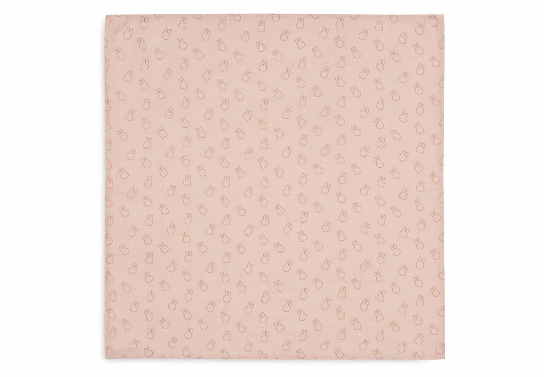 Cloth Muslin 70x70cm Miffy Silhouettes - Wild Rose - 3 Pack