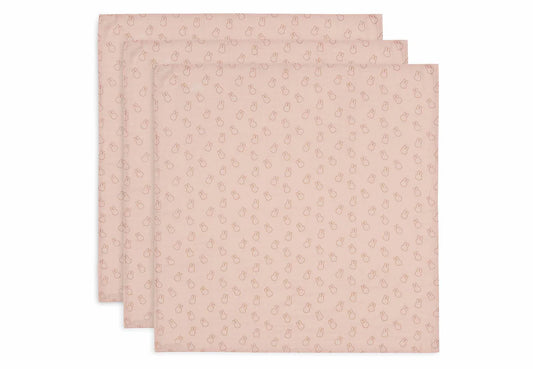 Cloth Muslin 70x70cm Miffy Silhouettes - Wild Rose - 3 Pack