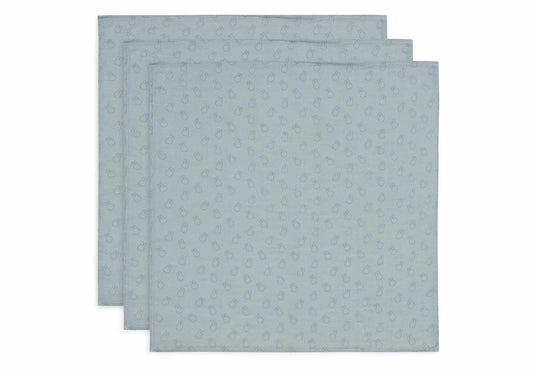 Cloth Muslin 70x70cm Miffy Silhouettes - Sea Green - 3 Pack