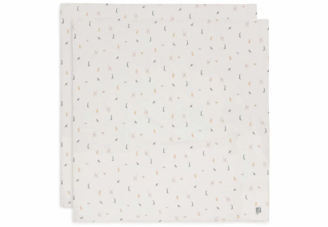 Swaddle Muslin 115x115cm - Jungle Jambo - 2 Pack
