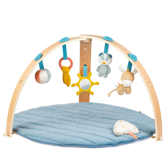Playmat with Wooden Arch - blue