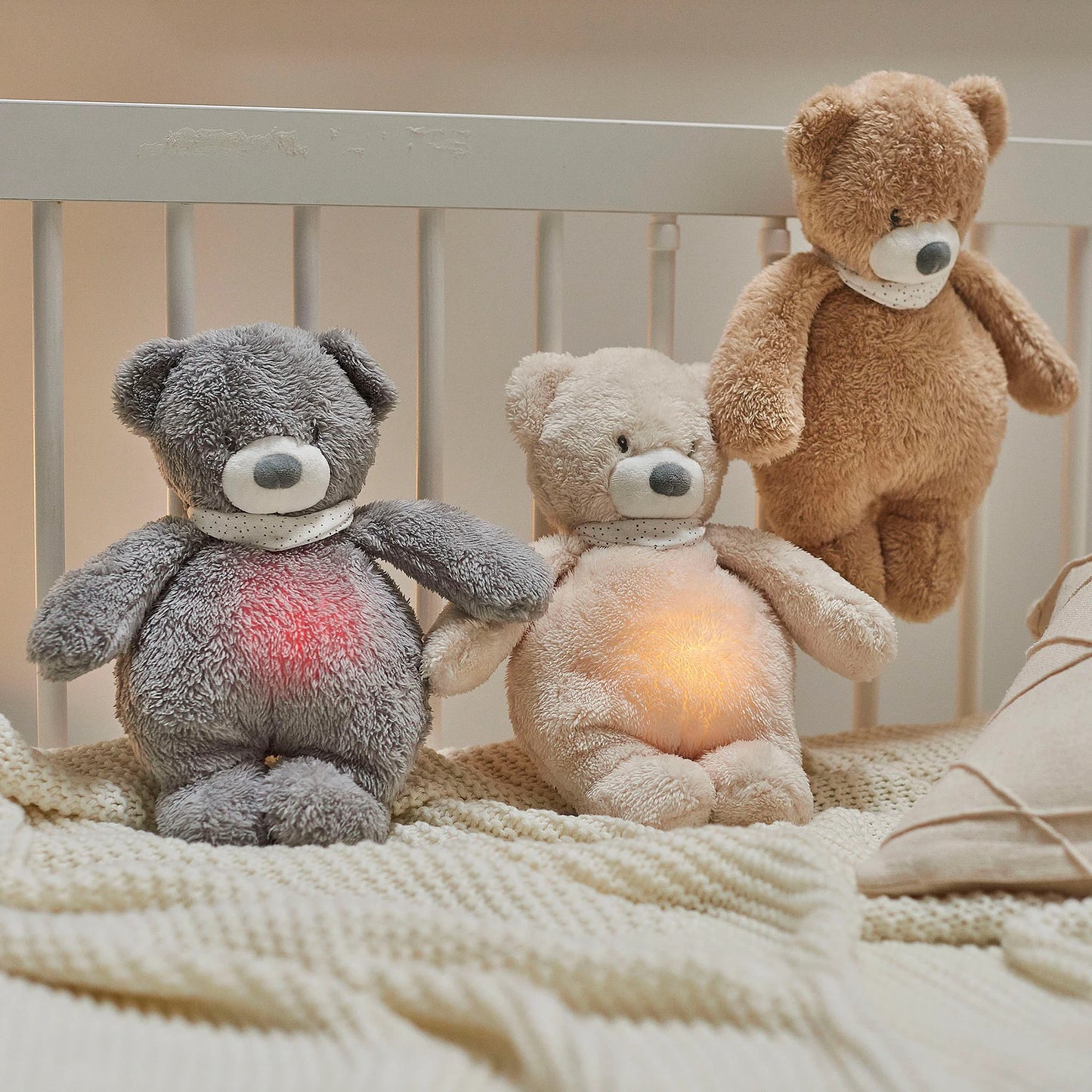 Night Light - Cuddly Bear, Sleepy - Grey