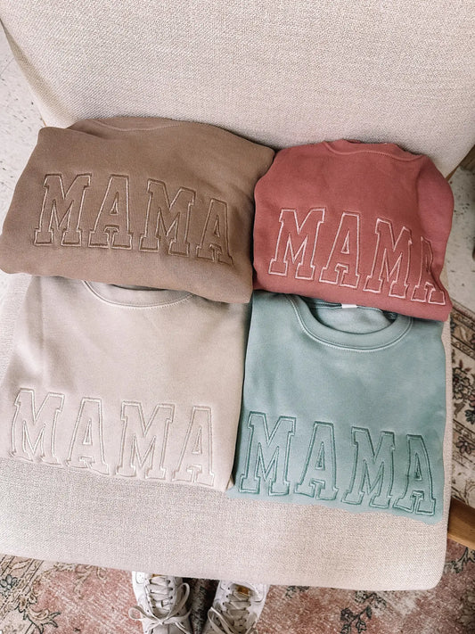 Embroidered 'Mama' Sweatshirt