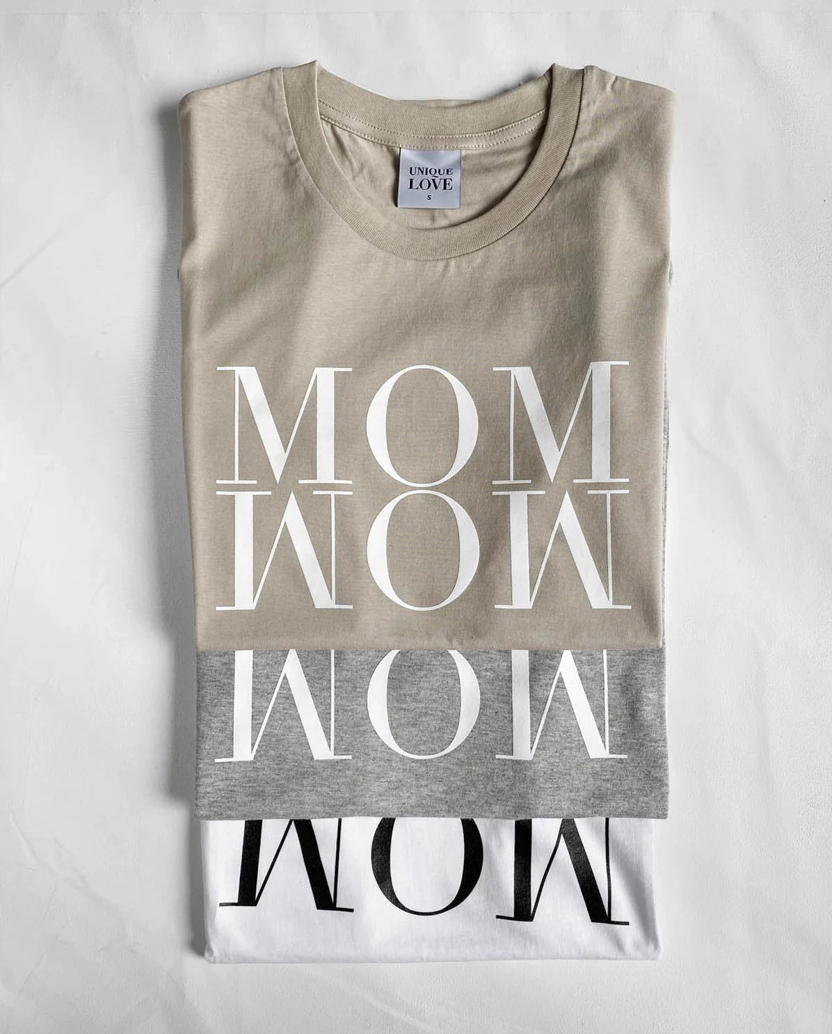 Mom Wow T-Shirt - Melange Grey