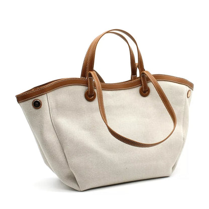 Canvas basket bag