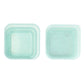 3 Aqua Glitter Turquoise Lunch Boxes