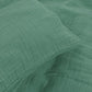 Muslin duvet cover set, Green