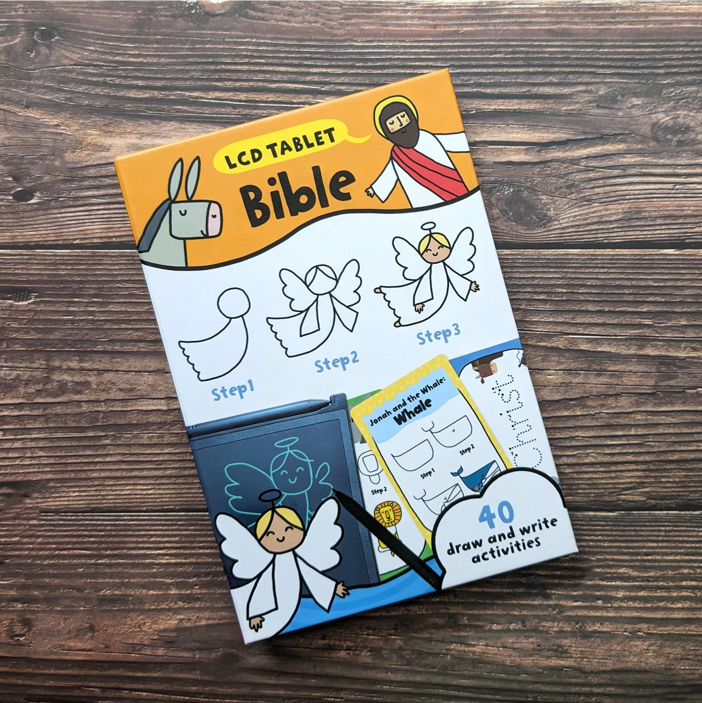 Children's Lcd Tablet & Flashcards - Learn To Draw Bible Stories