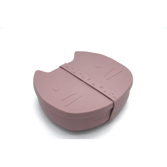 Silicone Lunchbox Pippa the Cat Dusty Mauve