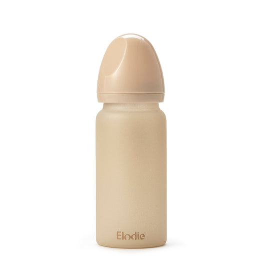 Glass baby bottle - Pure Khaki