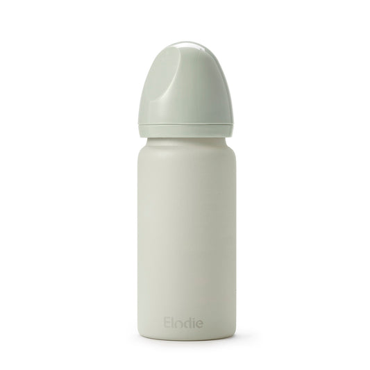 Glass baby bottle - Mineral Green