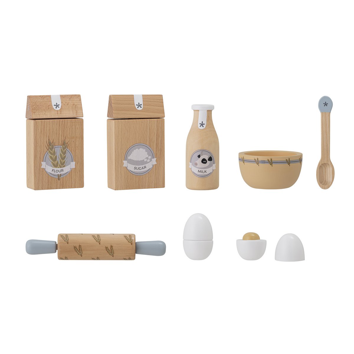 Konrad Dairy Play Set, Food, Nature, Beech