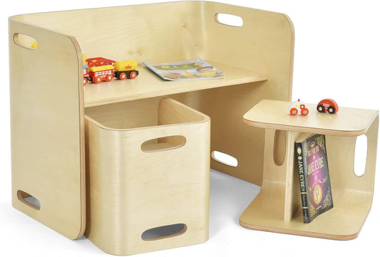 Multifunctional Children's Table with 2 Chairs