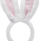 Bunny Ears Plush Headband - Pink