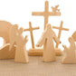 Easter Nativity Scene Wooden Decoration Set