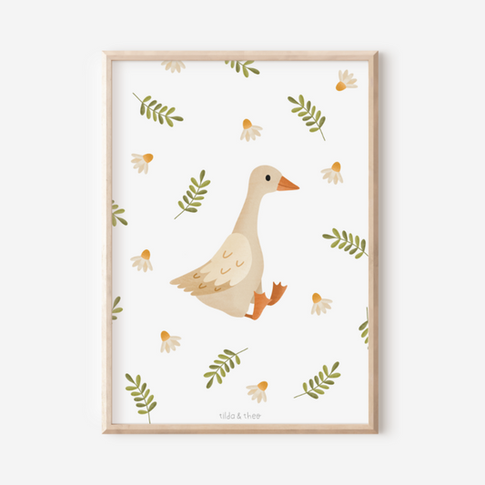 Poster - goose / duck child picture