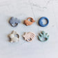 Teething Ring Rubber Moon - Jeans Blue