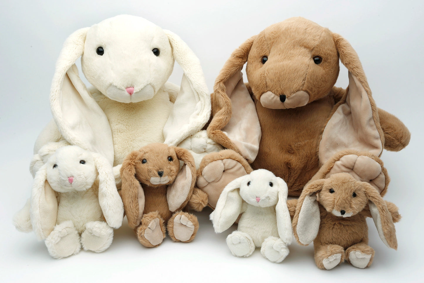 Easter Bunny Set Soft Plush Baby Toy Mini - 2 x 10cm